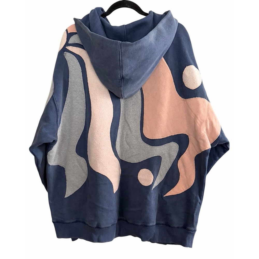 Free People We The Free It's A Vibe Hoodie Blue Women's Size XL